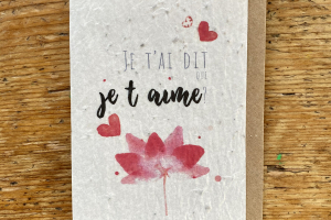 les cartes de Lulu "je t'aime"(fleurs)